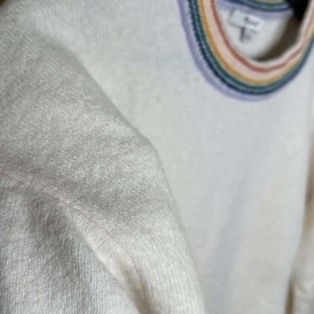 🌈 Madewell Rainbow Trim Gladwell Sweater🌈 - Picture 7 of 8
